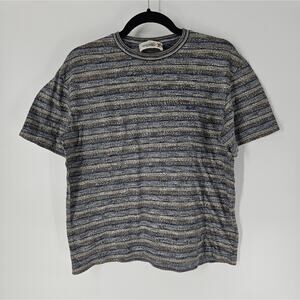 Missoni Sport Striped Cotton Crewneck Short Sleeve Tee S